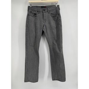 G By Guess Jeans Mens 32 Gray Calm Low Straight Studded Pockets Stretch Denim